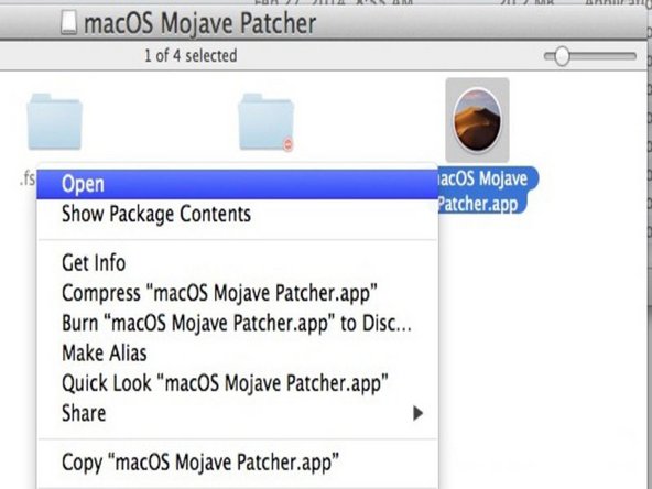 How to get mojave installer